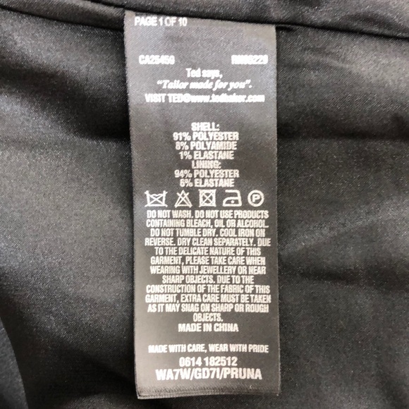 Ted Baker London Floral Embroidered Dress, Size S - Picture 6 of 6